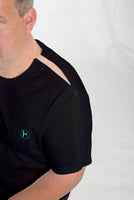 KLANT Reha Shirt mit Reißverschluss Farbe schwarz