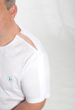 KLANT Reha Shirt mit Reißverschluss Farbe weiß