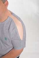 KLANT Reha Shirt mit Reißverschluss Farbe grau